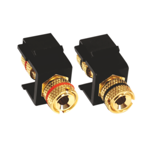 MODYS ΑΝΤΑΠΤΟΡΑΣ 2xΗΧΕΙΩΝ LS 4MM ΜΑΥΡΟΣ ACA - 10101416791