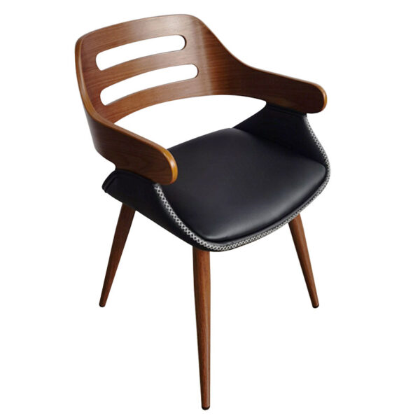 Armchair Valeria pakoworld PU black-leg walnut 106-000018