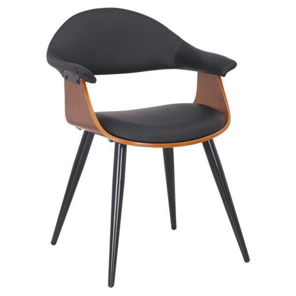 Armchair Austen pakoworld PU black-leg walnut 106-000019
