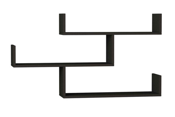 Wall shelf unit Tibet pakoworld anthracite 120x22x67cm 119-000892