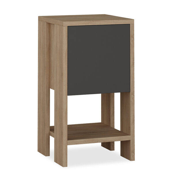 Nightstand Ema pakoworld anthracite color 30x30x55cm 119-000998