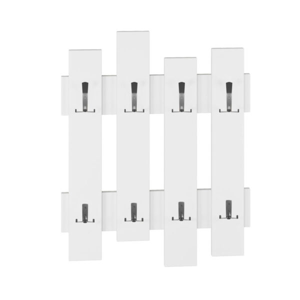 Wall hanger Wave pakoworld in white color 64x4x81cm 119-001084