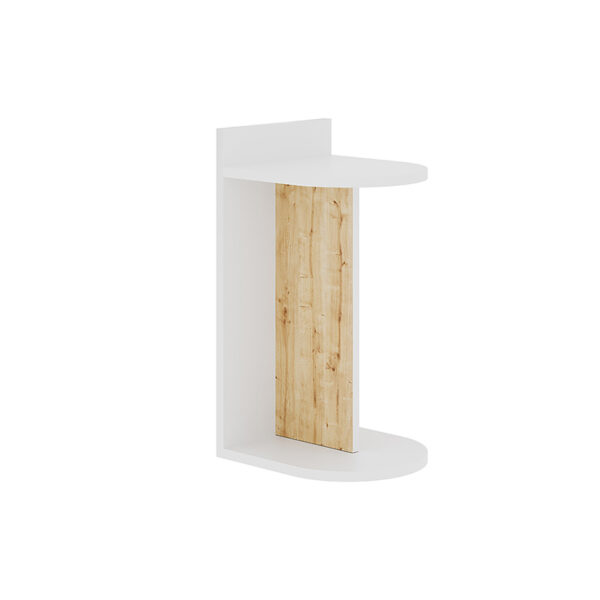 End table table Libra pakoworld white-natural 30x34x60cm 119-001101