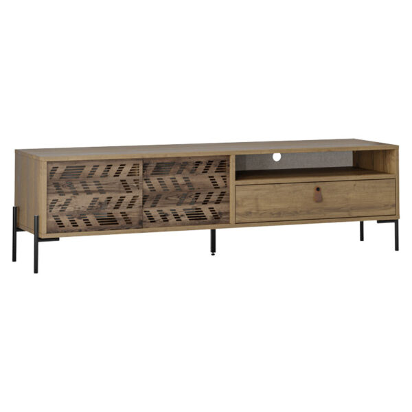 TV cabinet Melati pakoworld walnut 170x45x48.5cm 119-001127