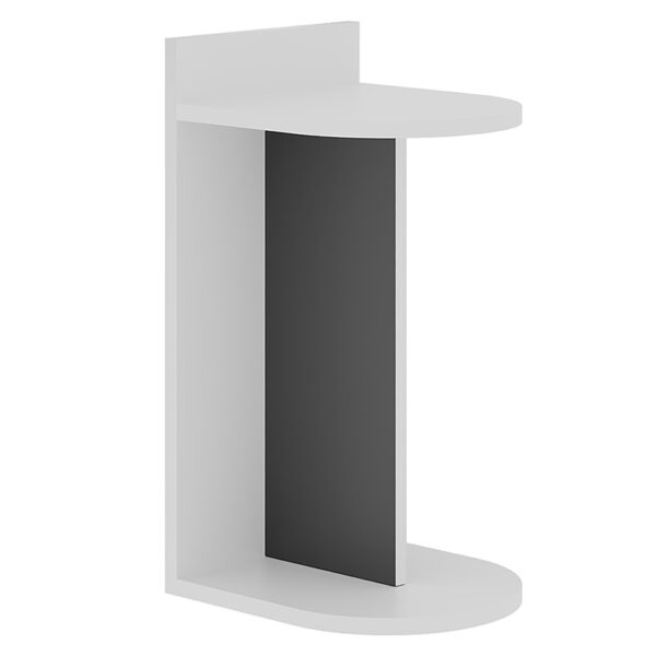 End table table Libra pakoworld white-anthracite 30x34x60cm 119-001167