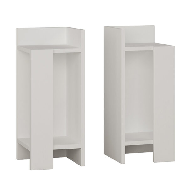 Nightstand Immerse pakoworld set 2 pics white 27x25x60cm 119-001179