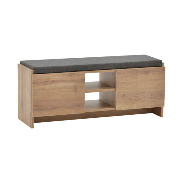 Entrance furniture stool-shoe cabinet Zulla pakoworld 10 pairs sonoma 110x37x46 cm 119-001182