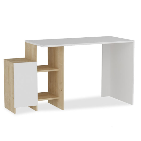 Office desk Kely pakoworld in white-oak color 113x55x74cm 120-000023