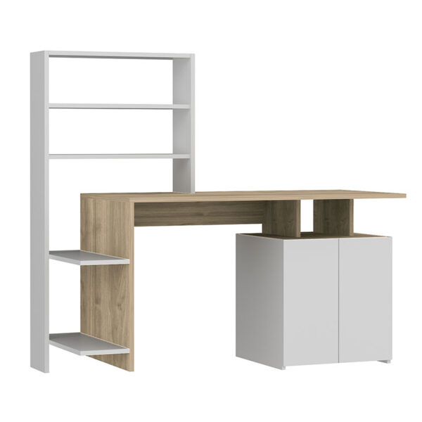 Office desk Melis pakoworld white-sonoma 146x60x129cm 120-000082