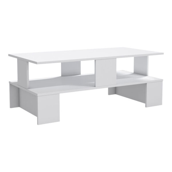 Coffee table Olly pakoworld white 120x60x47cm 120-000372
