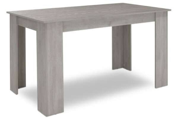 Table Jason pakoworld in white wash color 150x80x76,5cm 123-000070