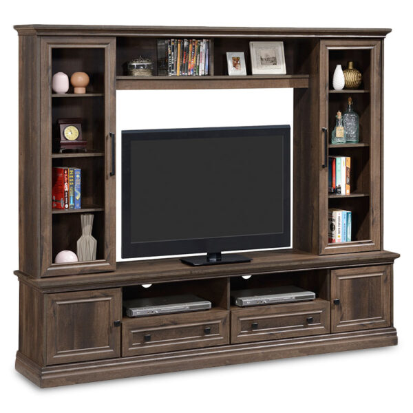 Composition of Mozart pakoworld TV in walnut color 200x40x170,5cm 123-000119