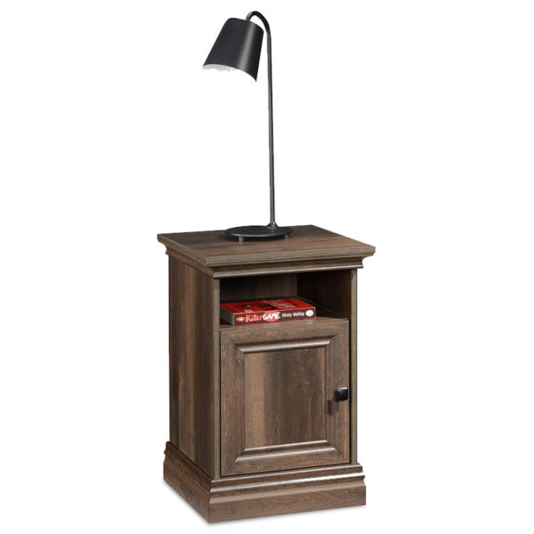 Nightstand Mozart pakoworld in walnut colour 40x40x61cm 123-000123