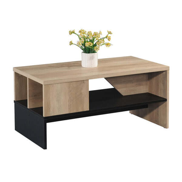 Coffee table Naya pakoworld natural-anthracite 93x46x43cm 123-000159