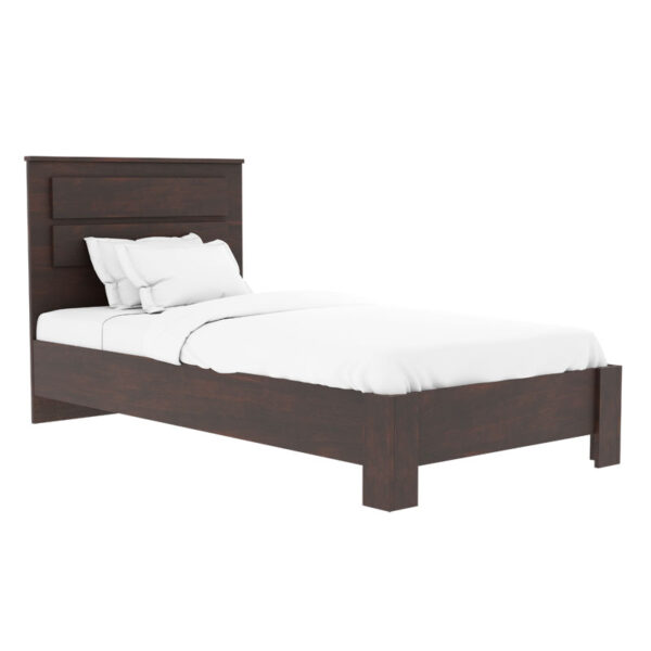 Bed Olympus pakoworld in walnut color 100x200 cm 123-000181
