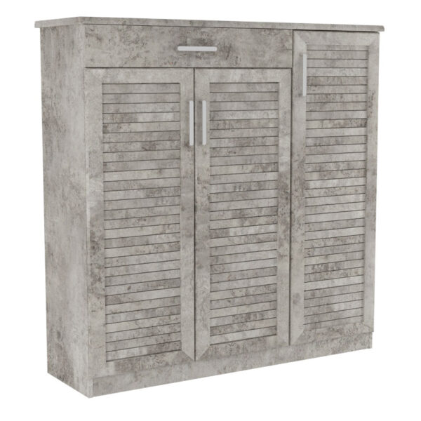 Shoe cabinet Sante pakoworld 30 pairs antique anthracite 120x37x123cm 123-000198