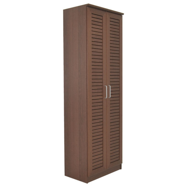 Shoe cabinet Sante pakoworld 21 pairs walnut 60x37x183cm 123-000202