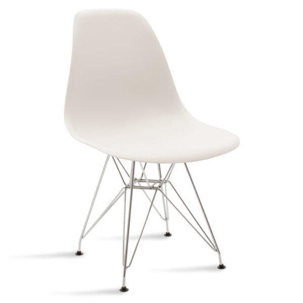 Chair Adelle pakoworld PP white-inox leg 127-000015