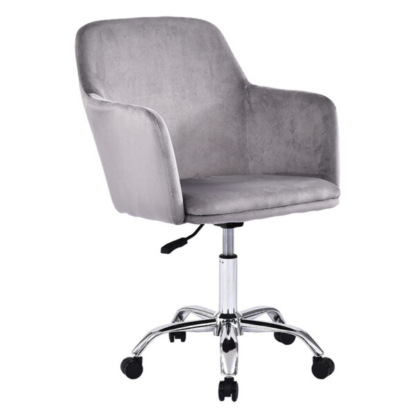 Office chair Xever pakoworld velvet grey 127-000033