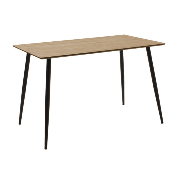 Dining table Cuba pakoworld MDF color sonoma-black 120x80x76åê 127-000084
