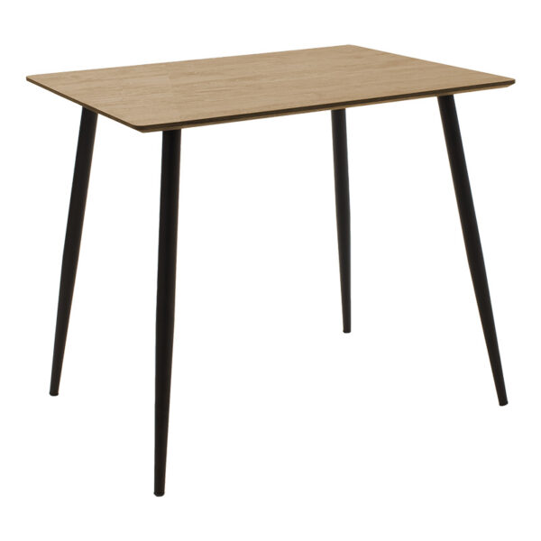 Dining table Cuba pakoworld MDF color sonoma-black 70x70x75cm 127-000137