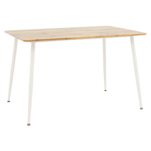 Dining table Cuba pakoworld MDF color sonoma-white 120x80x75åê 127-000139