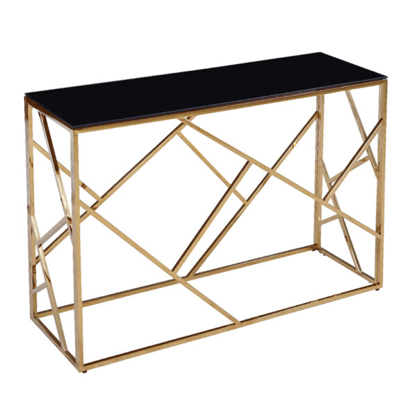 Console Tabar pakoworld black-golden 120x40x78cm 138-000001
