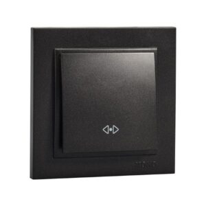 ΔΙΑΚΟΠΤΗΣ ΜΕΣΑΙΟΣ A/R ΜΑΥΡΟΣ EUROLAMP - 152-10306