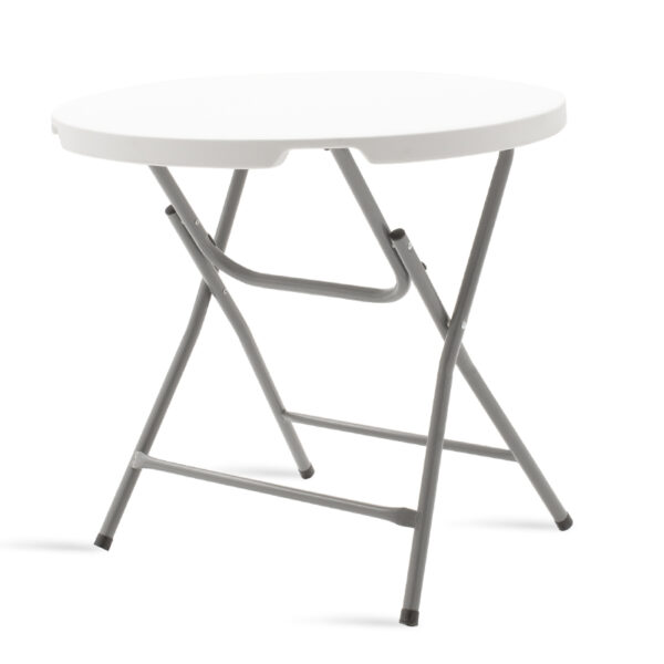 Standing table Comfort pakoworld with metal frame and colour white granite D80x74cm 142-000008