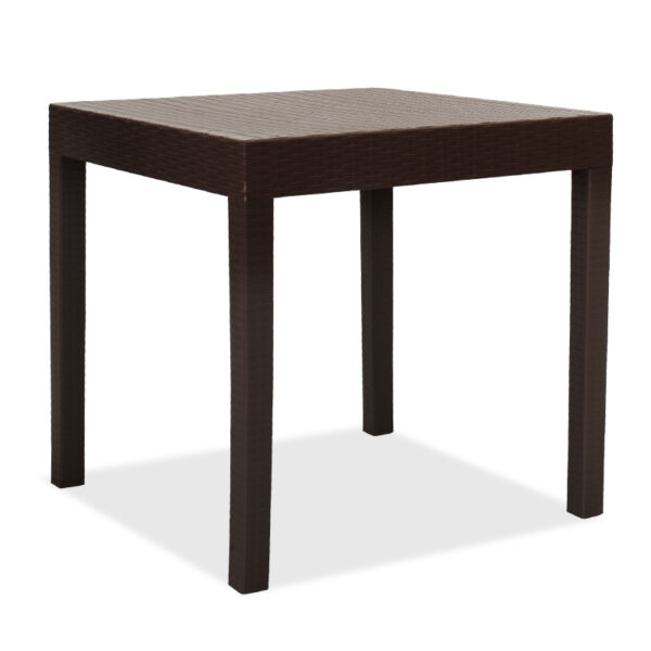 Gabi pakoworld PP table in brown color 80x80x77cm 143-000024