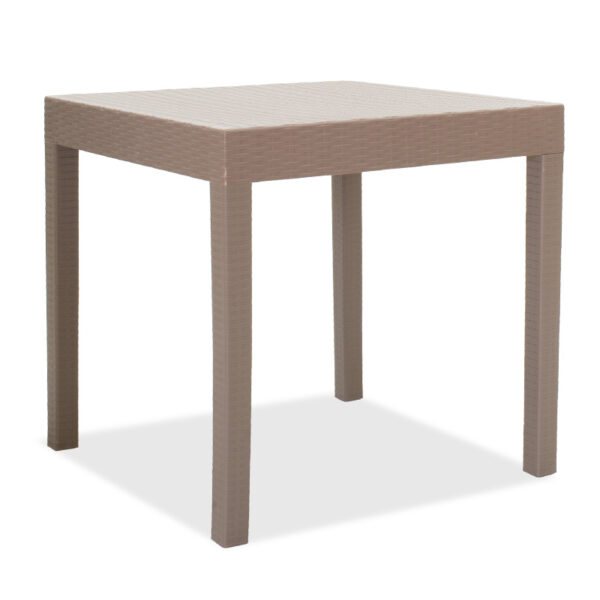 Gabi pakoworld PP table mocha color 80x80x77cm 143-000025
