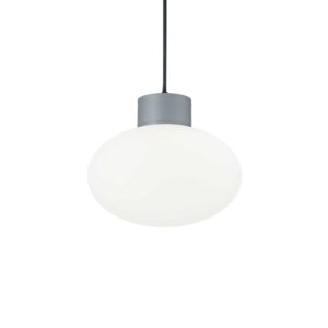 IDEAL LUX Κρεμαστό Φωτιστικό CLIO 1xE27 IP44 Γκρι Χρώματος - 144238