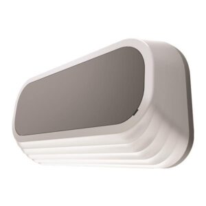ΑΠΛΙΚΑ ΤΟΙΧΟΥ ΟΒΑΛ LED 12W 240X120X45 3000K IP54 ΓΚΡΙ PRO EUROLAMP - 145-20209