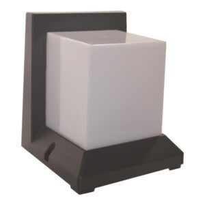 ΑΠΛΙΚΑ ΤΟΙΧΟΥ Ε27 190X166,5X166 IP54 ΓΚΡΙ EUROLAMP -  145-20600