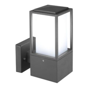 ΑΠΛΙΚΑ ΤΟΙΧΟΥ ΤΕΤΡΑΓΩΝΗ Ε27 230X100X160 IP44 ΓΚΡΙ EUROLAMP - 145-20615