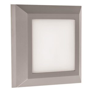 ΦΩΤΙΣΤΙΚΟ ΤΟΙΧΟΥ SLIM LED 3W IP65 230V 125X125MM ΓΚΡΙ PRO EUROLAMP - 145-52006