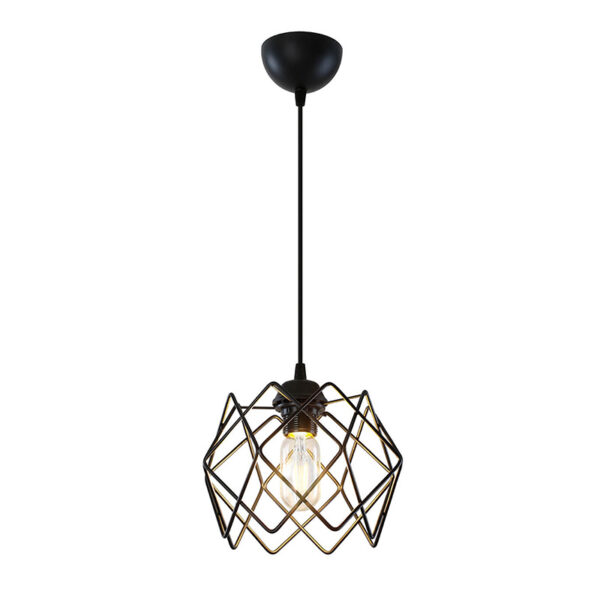 Ceiling light PWL-1021 pakoworld Å27 metal black D23.5x60cm 147-000037
