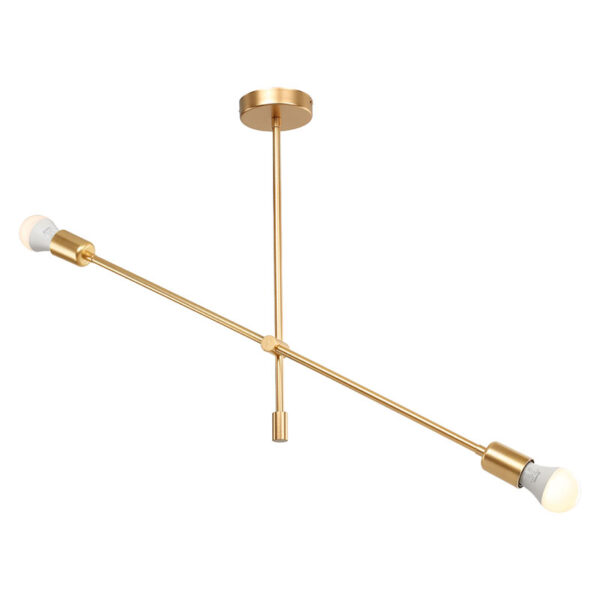 Ceiling light PWL-1157 pakoworld E27 golden 90x90x55cm 147-000092
