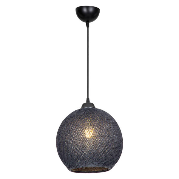 Ceiling light Leshia pakoworld Å27 grey D26x72cm 147-000118