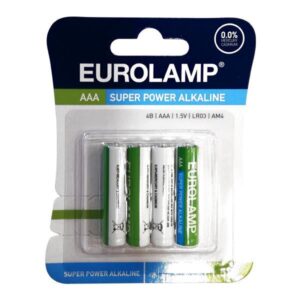 ΜΠΑΤΑΡΙΑ ΑΛΚΑΛΙΚΗ 1.5 V ΑΑΑ LR03 EUROLAMP - 147-24100