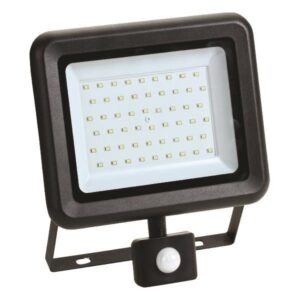 ΠΡΟΒΟΛΕΑΣ LED SMD ΜΕ ΠΕΡΙΣΤΡΕΦΟΜΕΝΟ ΑΝΙΧΝΕΥΤΗ ΚΙΝΗΣΗΣ PLUS 50W ΜΑΥΡΟΣ IP44 4000K PLUS EUROLAMP - 147-69643