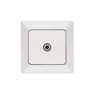 ΠΡΙΖΑ TV F CONNECTOR ΛΕΥΚΗ EUROLAMP ΝΕAD - 152-16011