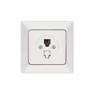 ΠΡΙΖΑ ΤΗΛΕΦΩΝΟΥ MONH RJ 11 ΛΕΥΚΗ EUROLAMP ΝΕAD - 152-16013