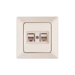 ΠΡΙΖΑ DATA CAT 6 RJ 45 ΔΙΠΛΗ ΜΠΕΖ EUROLAMP ΝΕAD - 152-16116