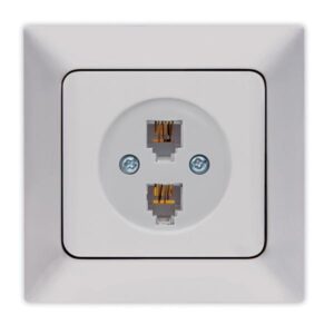 ΠΡΙΖΑ ΤΗΛΕΦΩΝΟΥ ΔΙΠΛΗ RJ 11 ΝΙΚΕΛ MAT EUROLAMP ΝΕAD - 152-16214