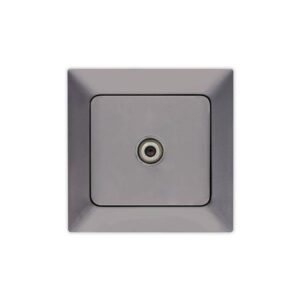 ΠΡΙΖΑ ΤV F CONNECTOR ΓΡΑΦΙΤΗΣ EUROLAMP ΝΕAD - 152-16311