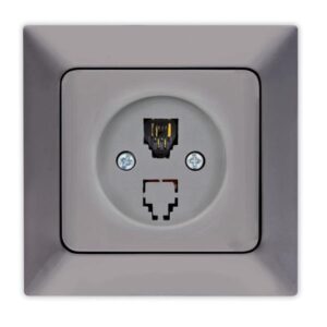 ΠΡΙΖΑ ΤΗΛΕΦΩΝΟΥ MONH RJ 11 ΓΡΑΦΙΤΗΣ EUROLAMP ΝΕAD - 152-16313