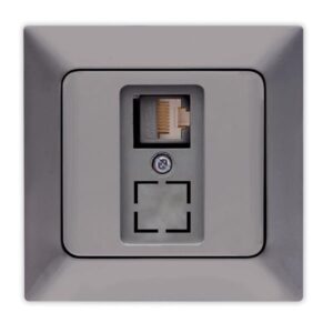 ΠΡΙΖΑ DATA MONH CAT 6 RJ 45 ΓΡΑΦΙΤΗΣ EUROLAMP ΝΕAD - 152-16315