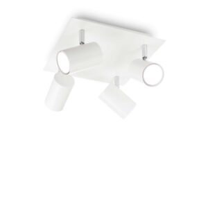 IDEAL LUX Φωτιστικό Οροφής SPOT 4xGU10 Λευκού Χρώματος - 156774