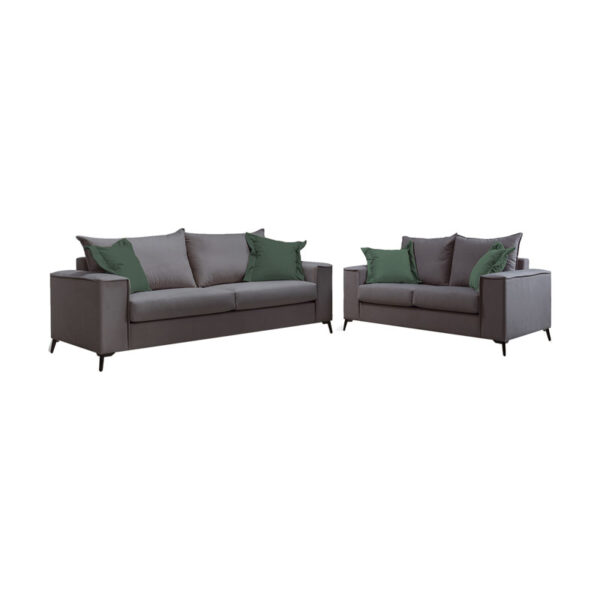 Verona living room set 2 pcs 2-3 seater anthracite mak14 - cypress cushions mak07 168-000043